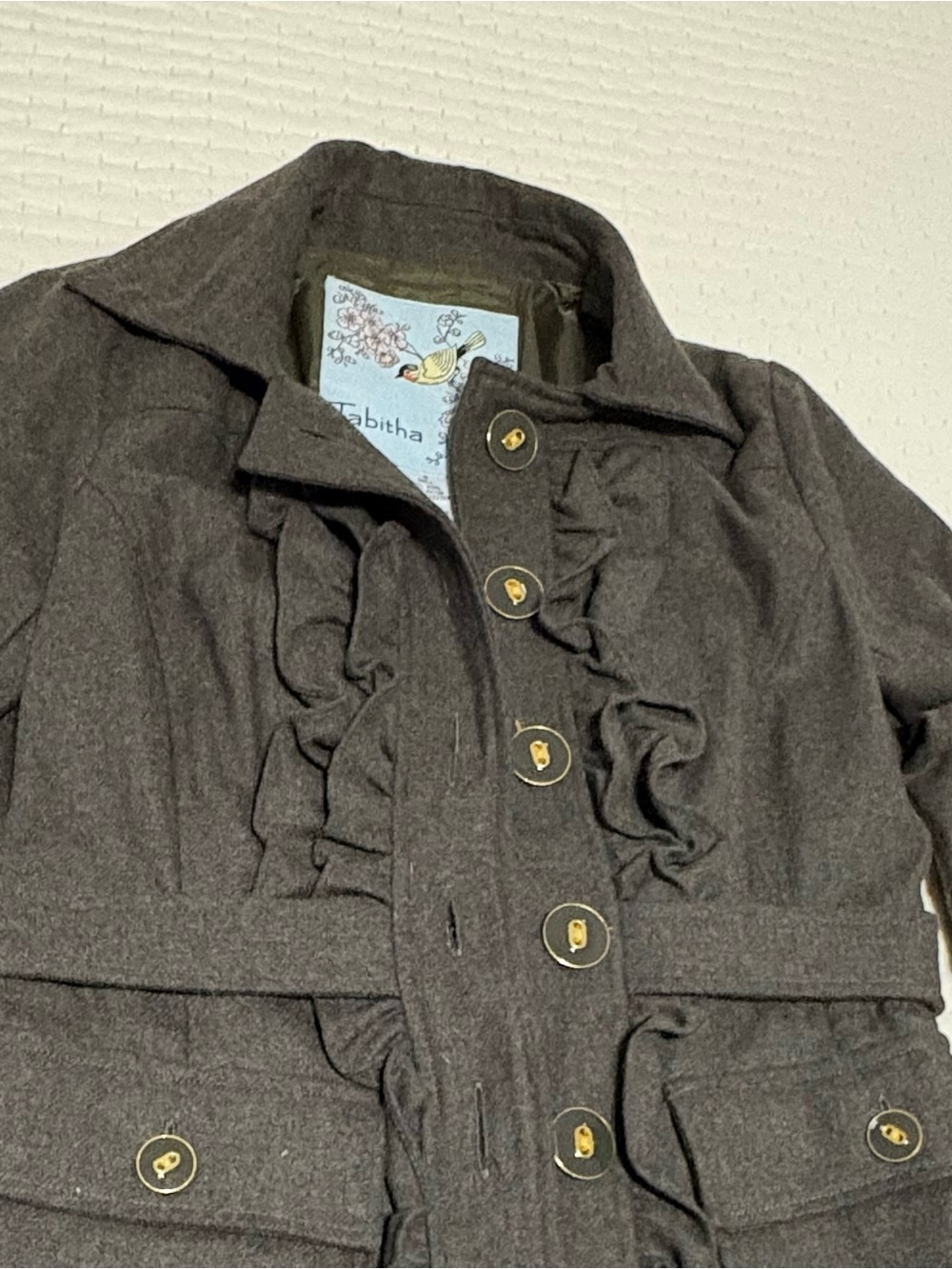 Tabitha Green Ruffle Button Jacket - Picture 2 of 5
